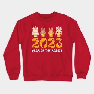 Year Of The Rabbit 2023 Happy Chinese New Year Women Men Kid Crewneck Sweatshirt